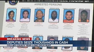 12 arrested in Collier Co. cocaine trafficking bust