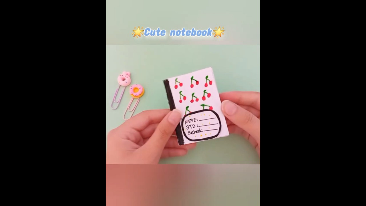 DIY Cute Mini notebook | how to make mini notebook | Easy paper craft | Back to school #diy #art