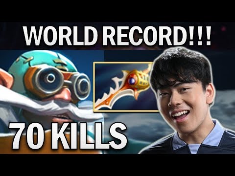OG.ANA GYROCOPTER - WORLD RECORD 70 KILLS - DOTA 2 GAMEPLAY