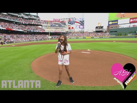 National Anthem - Angelica Hale | Los Angeles Dodgers vs Atlanta Braves
