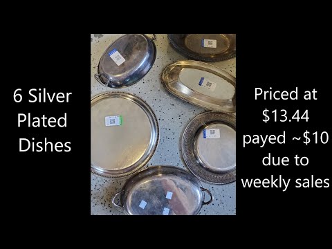 Silver Recovery from Goodwill Silver Plated Dishes (silver stripping solution)