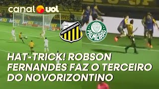 HAT-TRICK DE ROBSON! LUIGHI, DO PALMEIRAS, VACILA E NOVORIZONTINO FAZ O TERCEIRO! VEJA O GOL