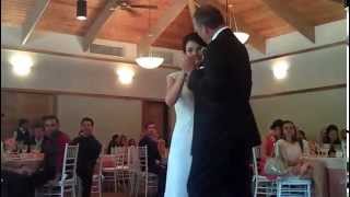 A very special &quot;Butterfly Kisses&quot; Father/Daughter Dance at her wedding.
