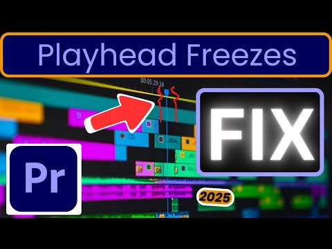 Adobe Premiere Pro Playhead not moving, freezes or stutters glich fix.