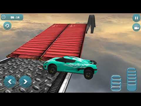 Impossible Stunt Car Tracks 3D: Green Car Driving Stunts Levels 12 & 13 - Android GamePlay HAPPY 24