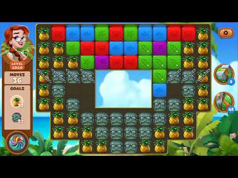 Lost Island Blast Adventure Level 1840 NO BOOSTERS - A S GAMING ✔️