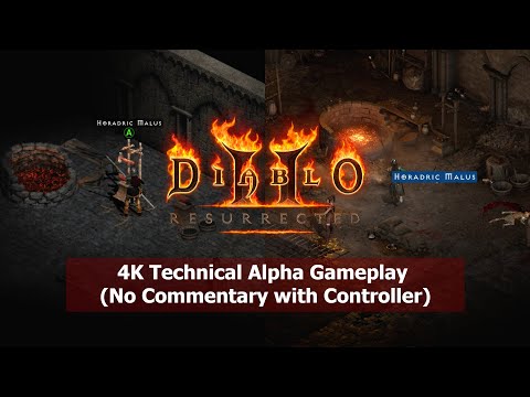 Diablo 2 Resurrected - 4K Technical Alpha Gameplay with Controller (No Commentary)