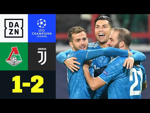 90+3! Costa schießt Juve ins Achtelfinale: Lok Moskau - Juventus 1:2 | UEFA Champions League | DAZN