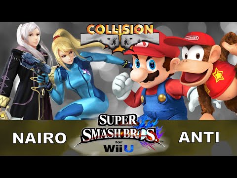 Smash Wii U Tournament - SWR Nairo (Robin/ZSS) vs Anti (Mario/Diddy) - Collision XI