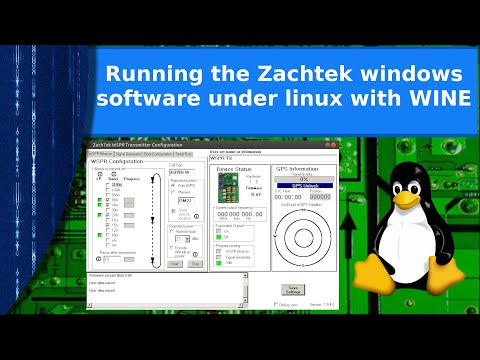 Ham Radio and Linux - Runnig the Zachtek windows-only software under linux with WINE.