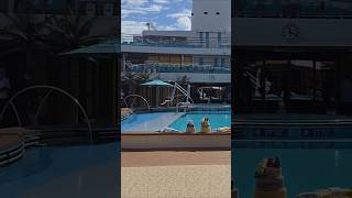 This cruise ship pool is absolutely stunning #carnival #travel #fyp