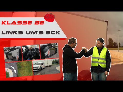 Grundfahraufgabe Klasse BE | Mit dem Anhänger Rückwärts nach links, ausführlich erklärt