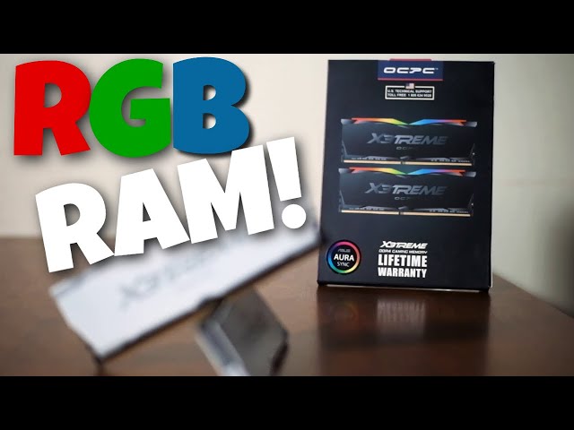 RAM OCPC X3TREME RGB AURA 16GB (2x8GB) Bus 3200 C16 DDR4 White