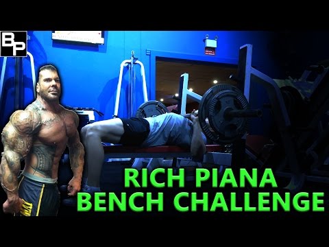 RICH PIANA BENCHPRESS CHALLENGE | Test Yourself