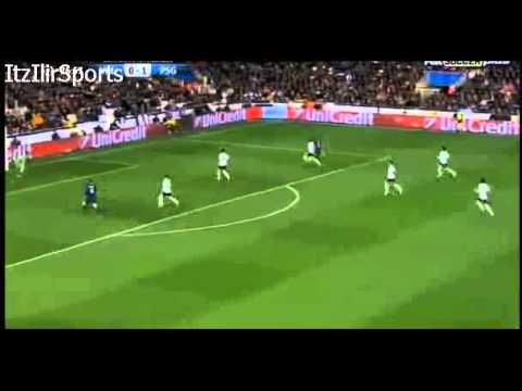 Lucas Moura Amazing Sprint vs Valencia 12.02.2013
