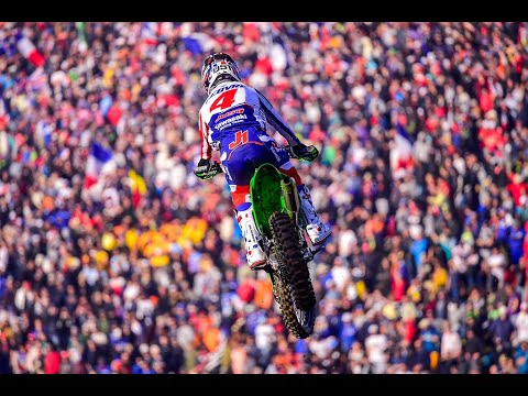 Febvre passes Prado for the lead | Race 1 | Monster Energy FIM Motocross of Nations 2023 #MXGP