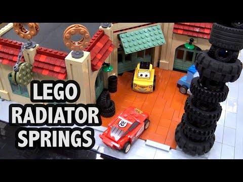 Huge LEGO Radiator Springs City from Cars Movie