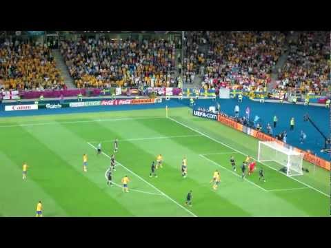 Olof Mellberg gör 1-1 mot England i EM 2012