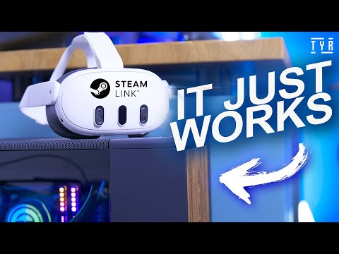 The BEST Way to Play PCVR Games on QUEST is from VALVE?? Steam LINK Tested