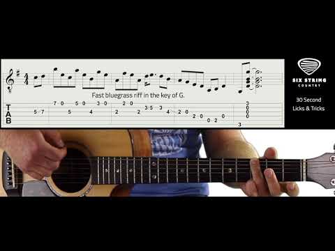 30 Second Licks and Tricks, Vol 9 - Fast Bluegrass in G