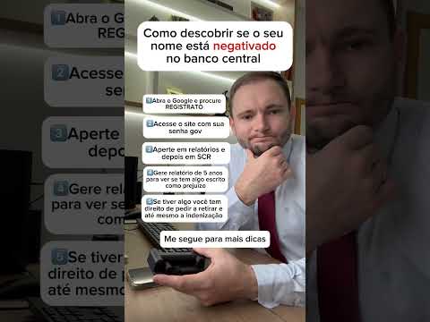 Vídeo: Consultar dívida no Banco Central: perguntas