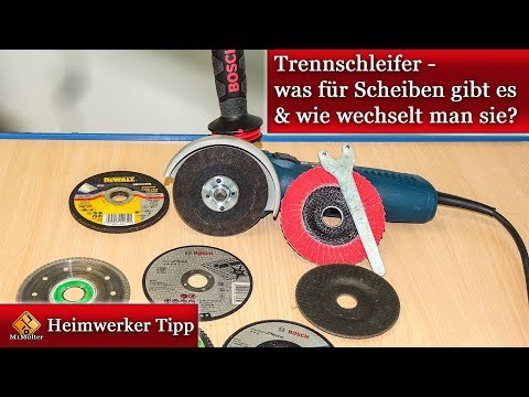 Angle grinders - what types of discs are available and how do you change them?
