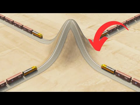 trains vs impossible hill climb crossover rail tracks1 - beamng.drive
