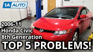 Top 5 Problems Honda Civic Sedan 8th Generation 2006-2011