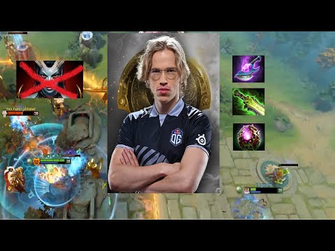 Topson outplaying this QoP mid with Sniper! 5 seconds cooldown assassinate Sniper full magical.