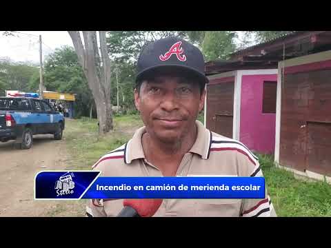 #Estelí | Camión que transportaba merienda escolar se incendia al sur de Estelí 🔥
