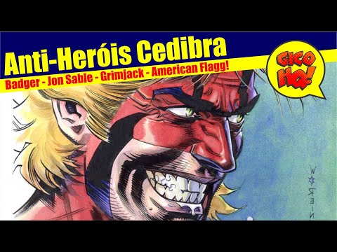 ANTI-HERÓIS CEDIBRA (FIRST COMICS)! Badger, Jon Sable, Grimjack, American Flagg!