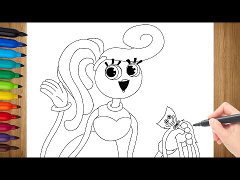 How To Draw MOMMY LONG LEGS | Poppy Playtime