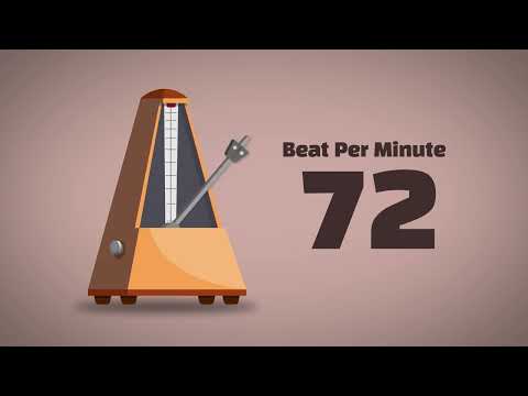 72 BPM Metronome [1Hour]