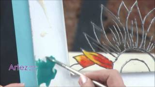 Como decorar el marco de un espejo