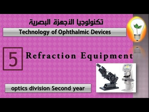 Technology of Ophthalmic Devices lecture 1 Anterior Segment Examination فحص الجزء الأمامي