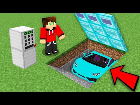 OTWORZYŁEM ZAMKNIĘTY GARAŻ DIAMENTOWY I ZNALAZŁEM SUPER SAMOCHÓD w Minecraft! TAJNA BAZA DIAMENTÓW!