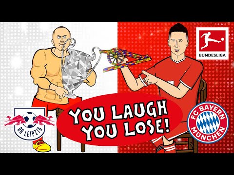 You Laugh, You Lose Challenge I RB Leipzig vs FC Bayern München I Powered by 442oons