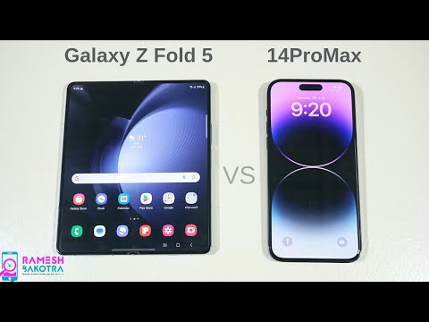 Samsung Galaxy Z Fold 5 vs Apple iPhone 14 Pro Max SpeedTest and Camera Comparison