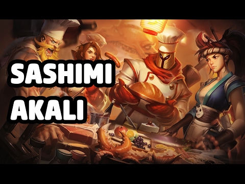 SASHIMI AKALI SKIN SPOTLIGHT - LEAGUE OF LEGENDS