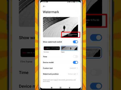 How To Customise Camera Watermark In Android | Camera Watermark Me Apna Name Kaise Likhe | #shorts
