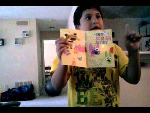 Rogelio's Birthday card from big brother Harold :)