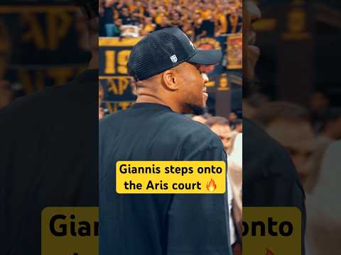 Aris fans show their love for Giannis 💛 #antetokounmpo #aris