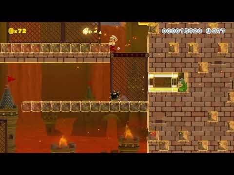 w8-クッパ城　The Final Battle　~氷結~ by バケロム 🍄 Super Mario Maker 2 ✹Switch✹ #aym