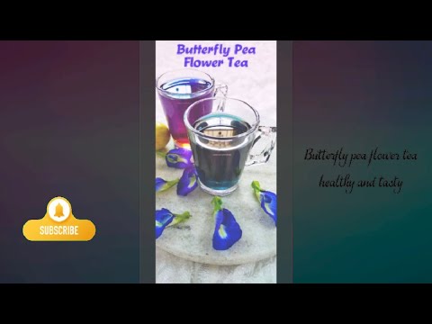 Butterfly pea flower tea ||at home ||easy tasty healthy ||Bhavana Bhavitha sisters