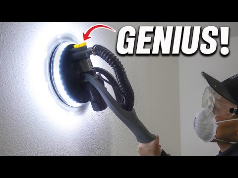 GENIUS Designed Drywall Sander Removes Paint And Texture Off Your Walls & Ceiling In MINUTES! DIY