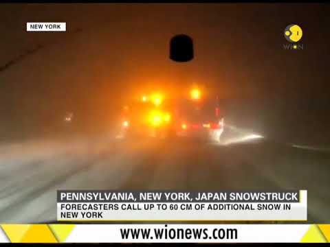 Pennsylvania, New York, Japan snowstruck