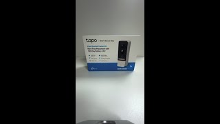 Tapo D230S1 Video Doorbell unboxing (unscripted)