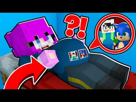 ENES VE BEBEK SONİC KIZ POLİSİN İÇİNE EV YAPTI 😱 Minecraft