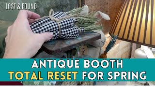 Spring Antique Booth Display Reset! Come along and watch the process + How to Shop Wholesale Decor