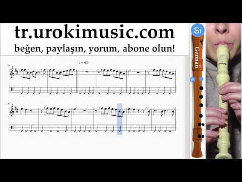 Blok flüt dersleri (G.) Shawn Mendes - There's Nothing Holdin' Me Back Notalar Eğitim Bölüm#2 um